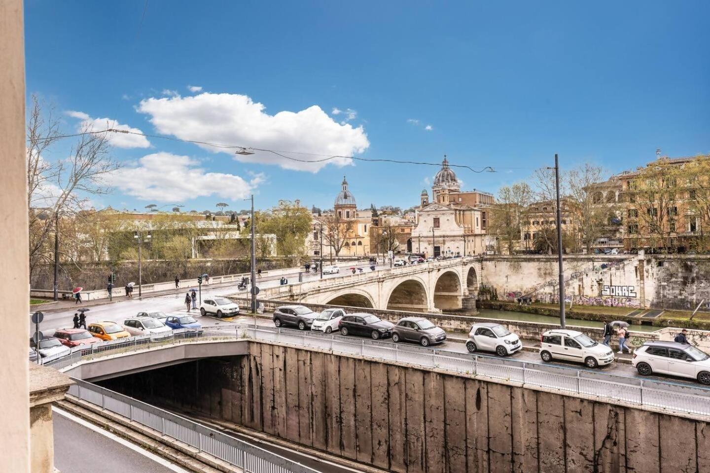 Splendid Flat On The Tiber River Rom Exterior foto